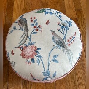 Bird and Flower Pillow - NWT
